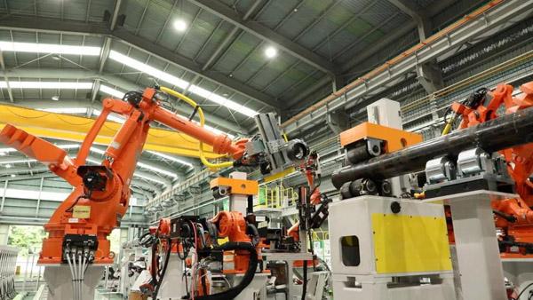 现代机器人与三星工程举行智能管道制造工厂出货仪式